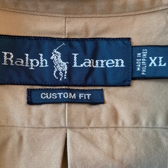 Polo Ralph Lauren button up down custom fit xl - Picture 2 of 3